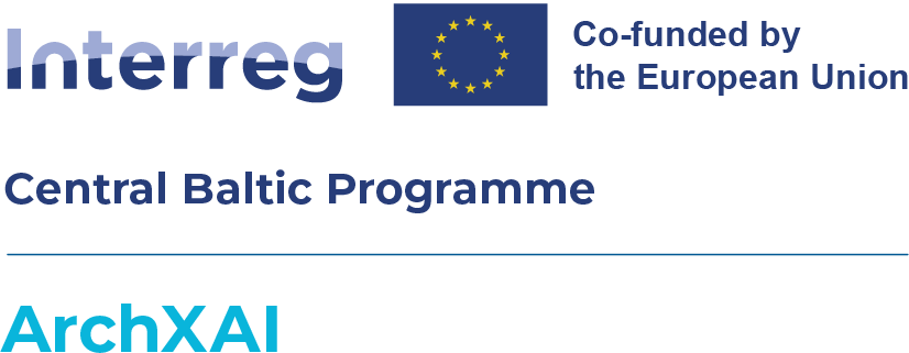 Interreg Central Baltic Programme and ArchXAI project logo